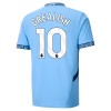 Conjunto (Camiseta+Pantalón Corto) Manchester City Grealish 10 Primera Equipación 2024-25 - Niño
